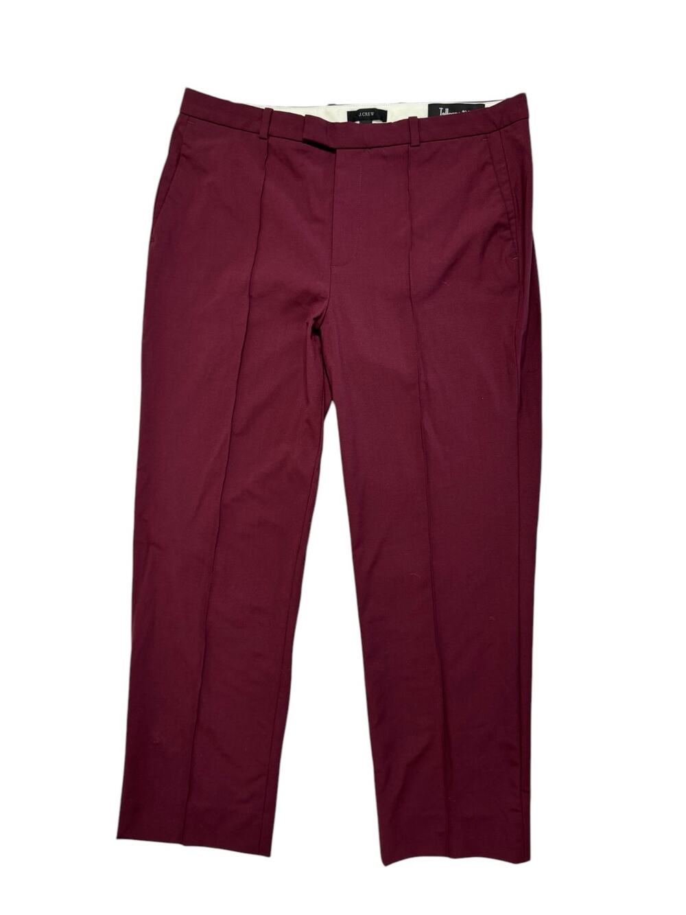 J.CREW Eaton Trouser Tollegno 1900 Italian Stretch Wool in Plum Purple Size 8